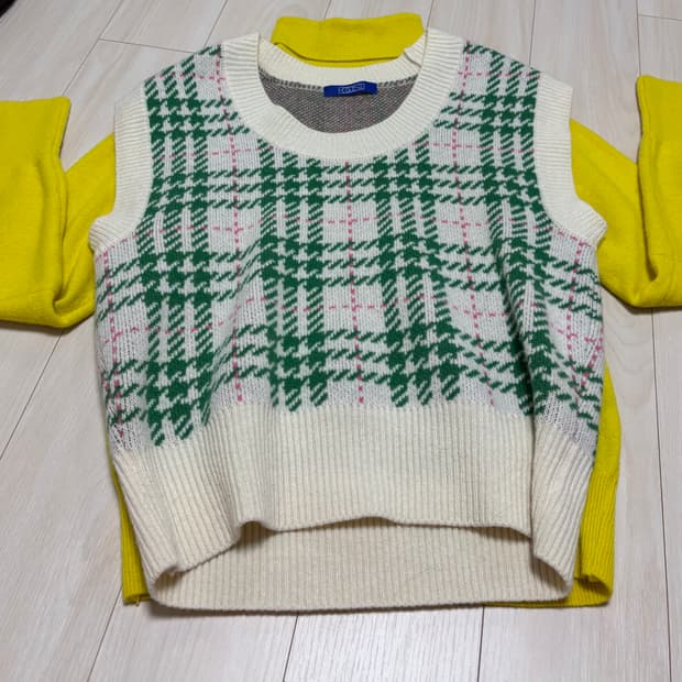 EGOIST 니트 조끼 세트