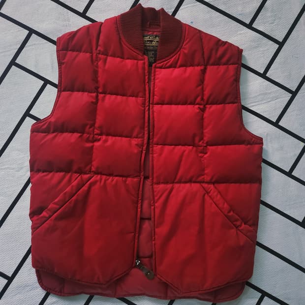 80s 에디바우어 푸퍼 패딩 베스트