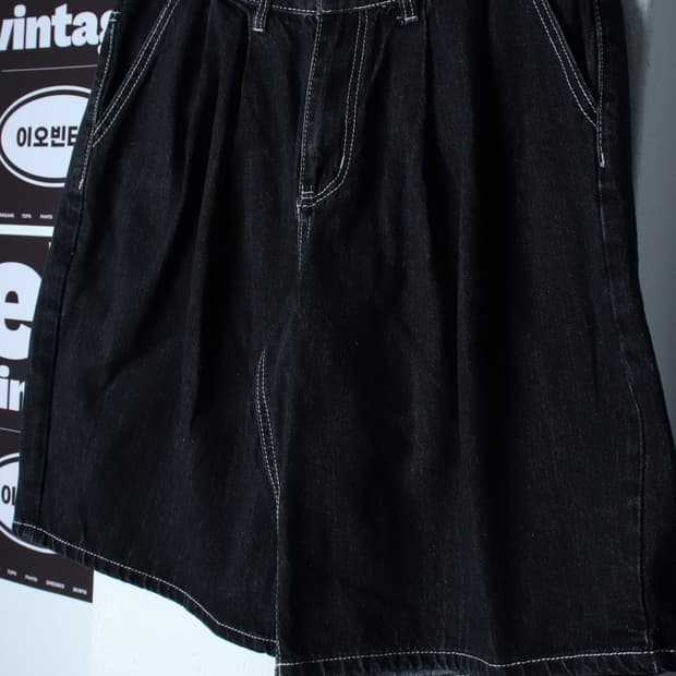 (XL-2XL) 트릴리온 반바지 팬츠 버뮤다 데님 생지-P1P10258