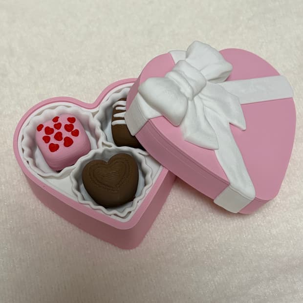 하트 초콜릿 케이스 클리커 (3축) 피젯토이 딸깍이