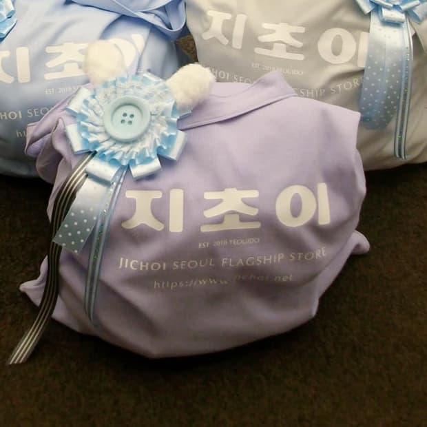 지초이 쇼퍼백 보라색 (천재질)