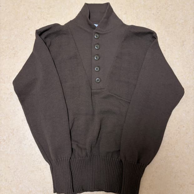 미군 5버튼 DSCP 가리슨 컬렉션 헨리넥 니트 스웨터 USA