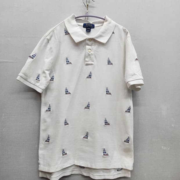 폴로랄프로렌 요트 자수 반팔카라 S