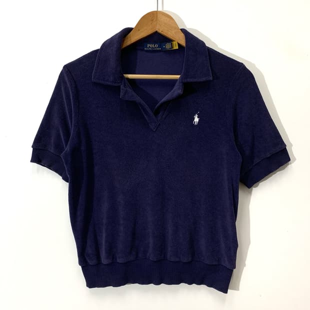 폴로 네이비 Qr라벨 테리PK카라티