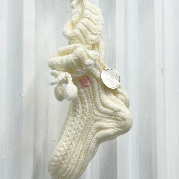 Courreges knit socks 