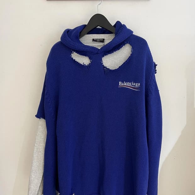 발렌시아가 후드 택달린 새상품