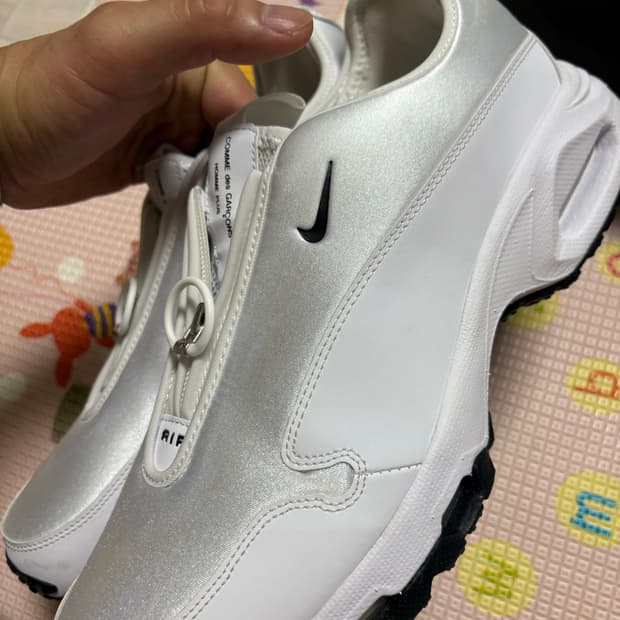 나이키 꼼데가르송 나이키 꼼데 에어 맥스 선더 SP 흰색