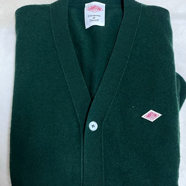 단톤 가디건 램스울 그린 42