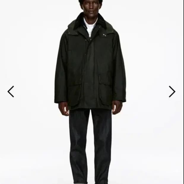 아르켓 x 바버 콜라보 왁스 코팅 자켓