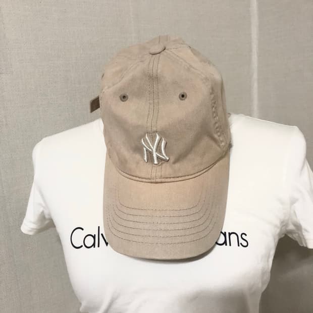 MLB 베이지 캡