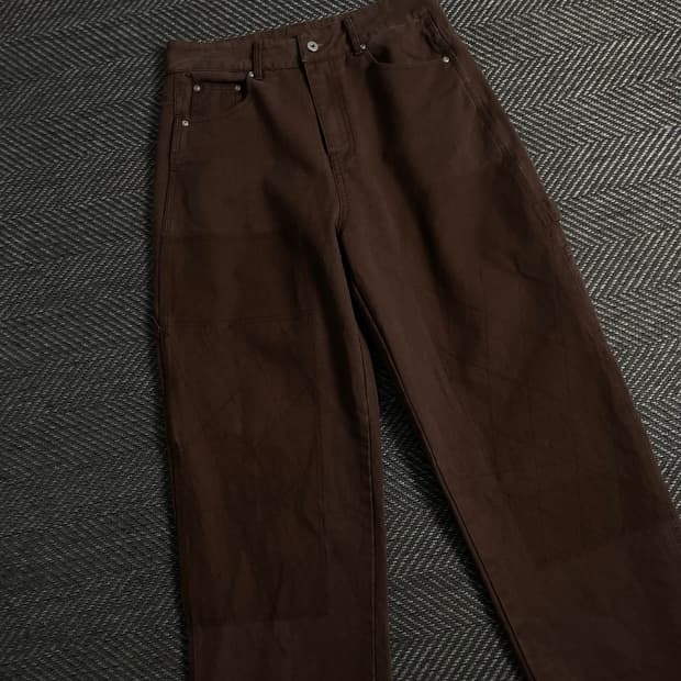 파르티멘토 브라운 와이드 카펜터 팬츠 y 3783