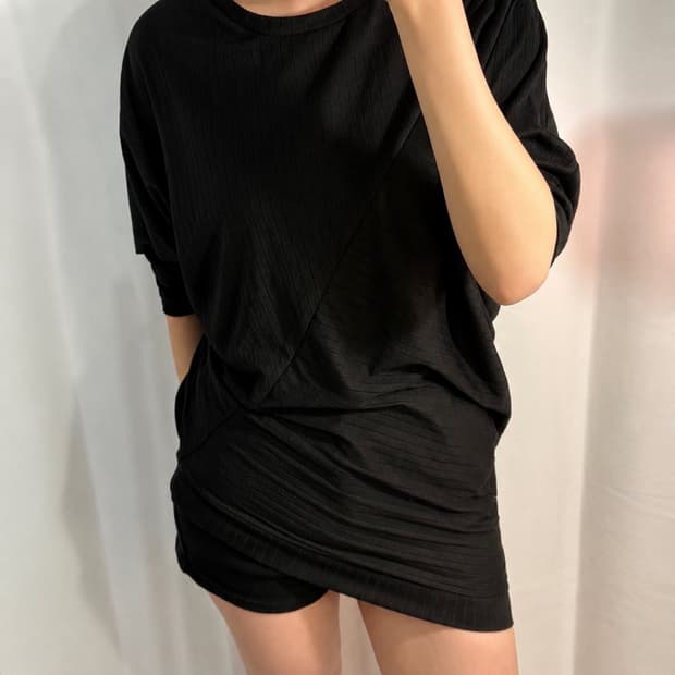 Draped Asymmetrical Tunic