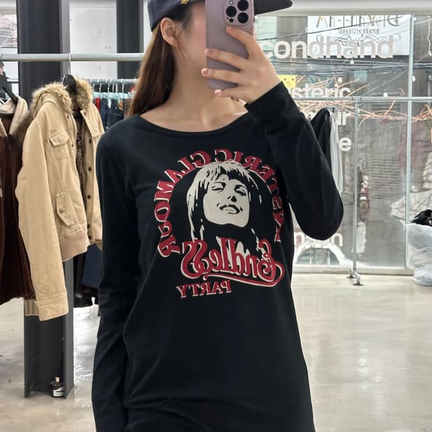 히스테릭글래머 히스걸 Endless 롱슬리브 긴팔티