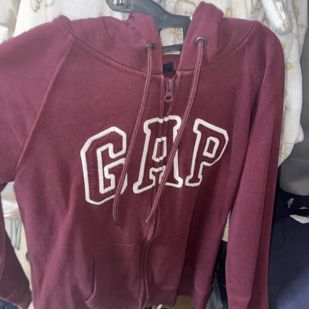 GAP 후드집업 버건디 M