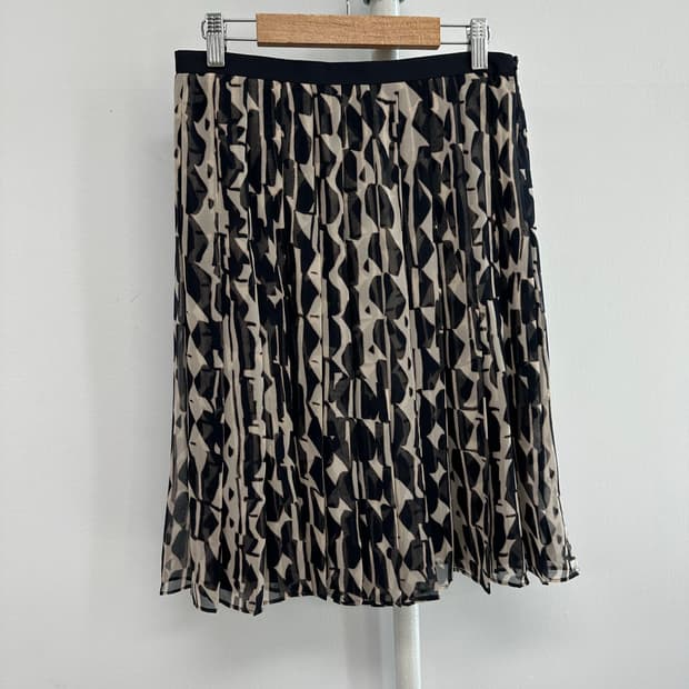 막스마라 정품 플리츠 실크 스커트