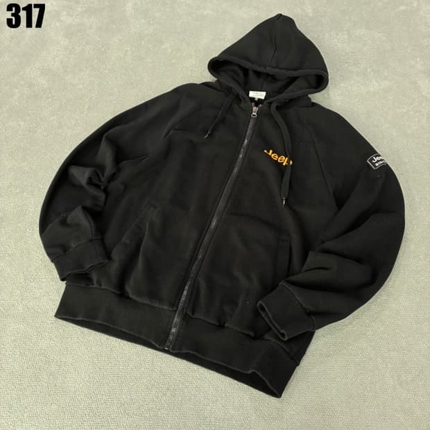 Jeep 블랙 후드집업