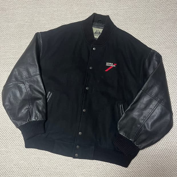 (XL) 빈티지 소가죽 레더 바시티 자켓 야구잠바 패딩