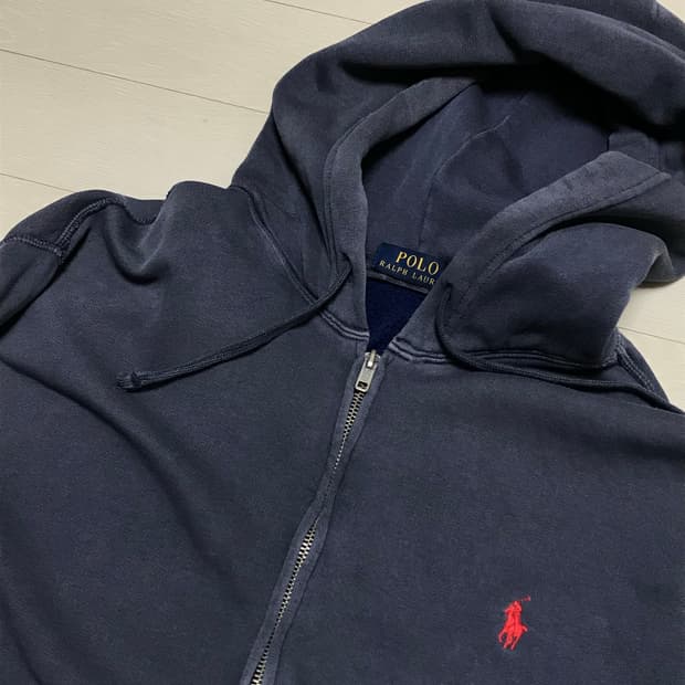 폴로 신형 후드집업 피그먼트 네이비 L사이즈 