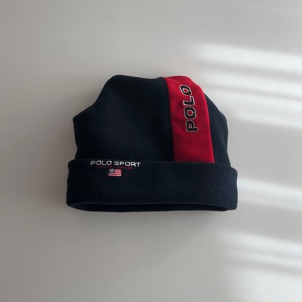 폴로 스포츠 플리스 비니