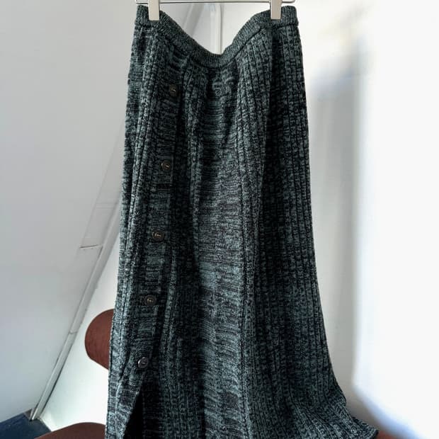 Knit fabric pattern loose skirt