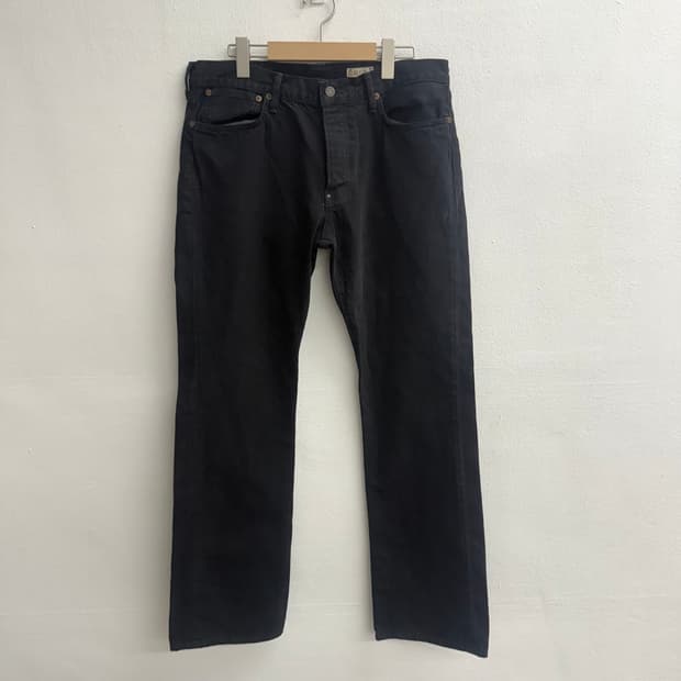 폴로 랄프로렌 흑청 부츠컷750 데님 팬츠 32