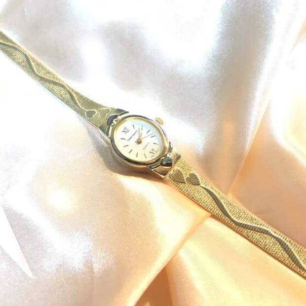 [Time Square]Vintage Heart Leaves Watch 