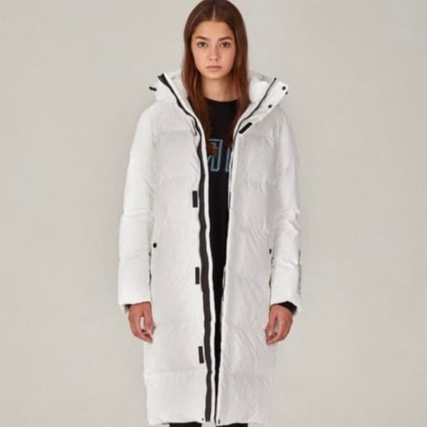 NII 남여공용 구스 롱패딩 하이컷 롱다운 점퍼 90S