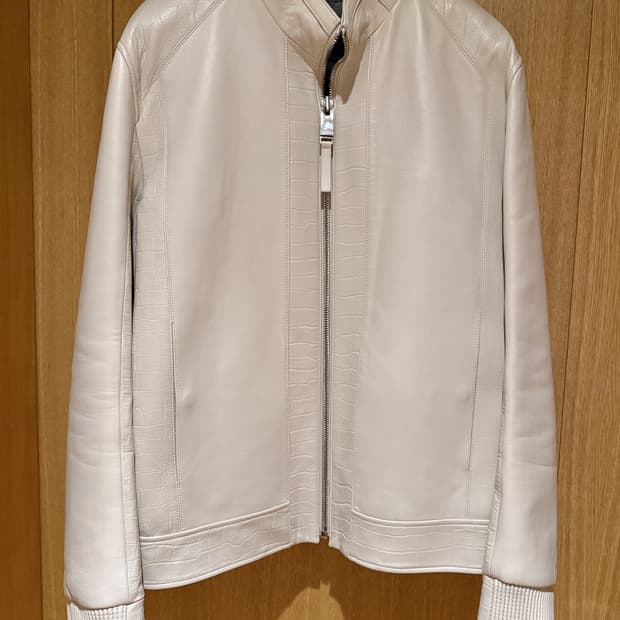 시스템옴므 크로커 레더 양가죽 자켓 100