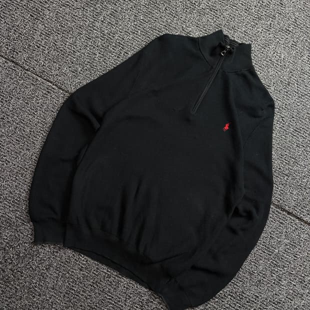 폴로 랄프로렌 신형 레드 포니 하프집업 니트 1982