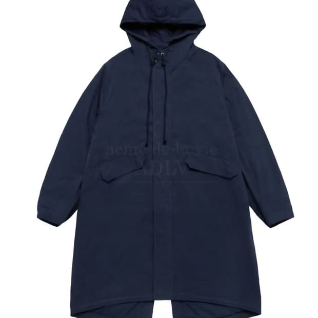 아크메드라비 스크립트 로고 피쉬테일 자켓 (네이비 야상)