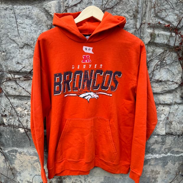NFL denver 빈티지 프린팅 후디 후드티 L