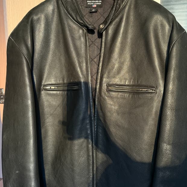 L) 폴로 랄프로렌 레더자켓 소가죽