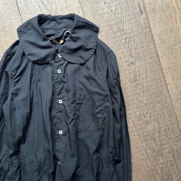 Pocket Transformed Big Collar Blouse