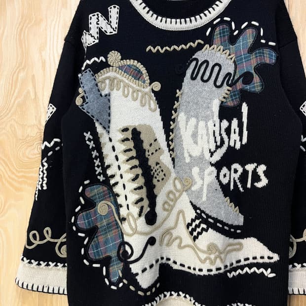 간사이 야마모토 스포츠 90's 아카이브 부츠 스웨터