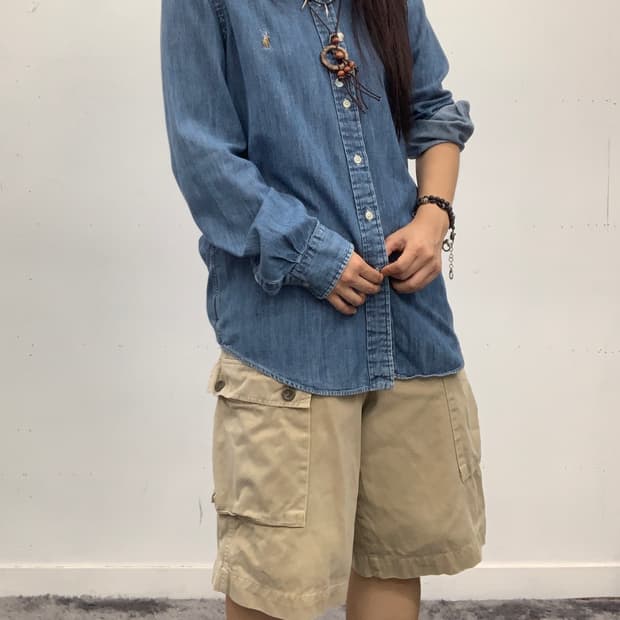 폴로 데님 셔츠