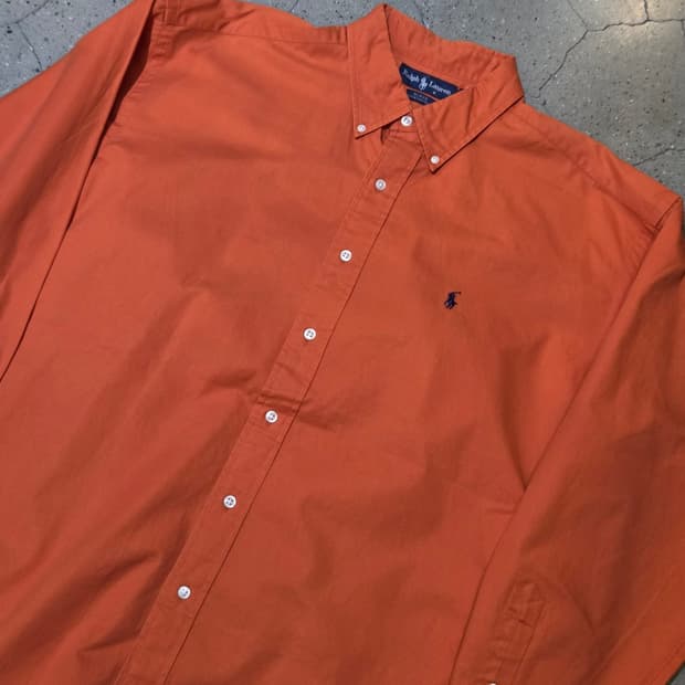 Polo 폴로 오렌지 긴팔셔츠