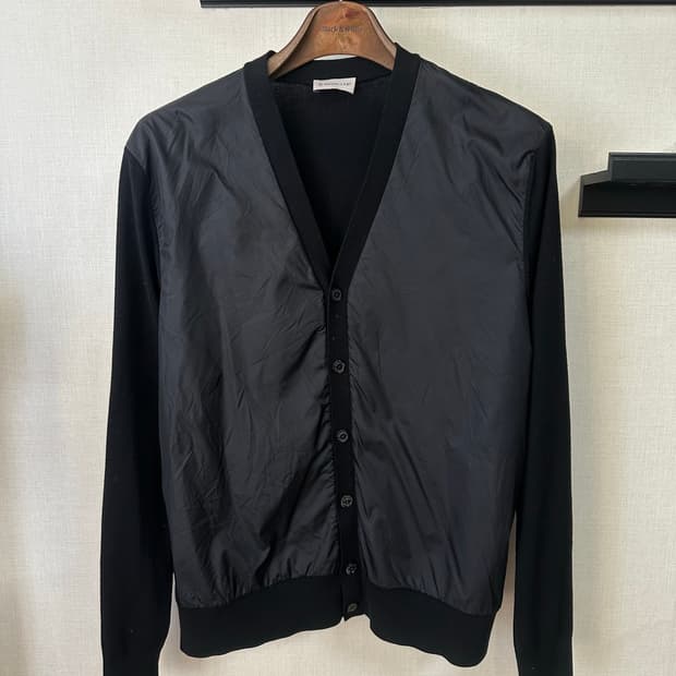 몽클레어 블랙 니트 가디건 L(95-100)