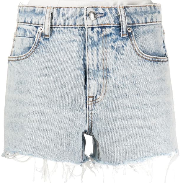 알렉산더왕 밴딩 데님 쇼츠