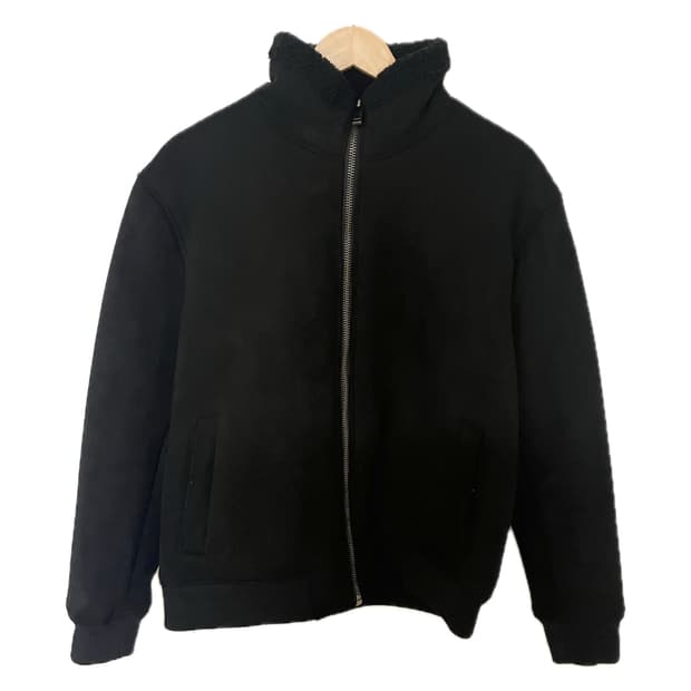 zara 스웨이드 양털 봄버 자켓