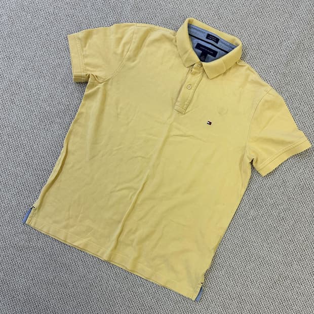 L 타미힐피거 반팔 폴로 카라티 0410D