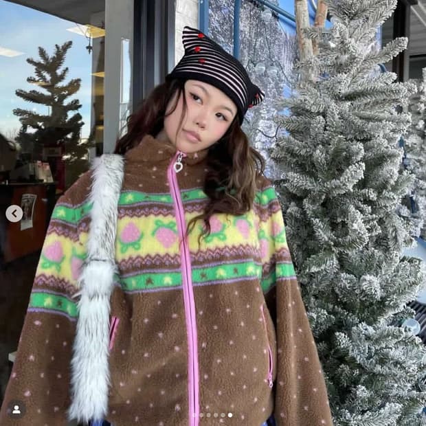 스트로베리 웨스턴 Choco Sherpa Jacket