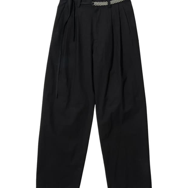 혜인서 벨트 와이드 팬츠