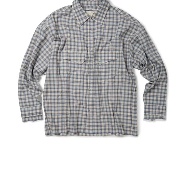 ETCE LAYERED CUFFS CHECK SHIRT