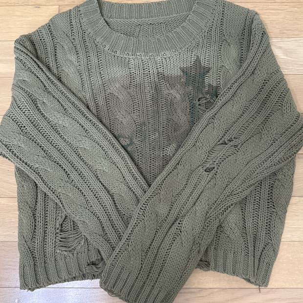 카터 카키 니트