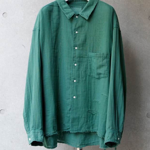 24SS) Ancellm 더블 거즈 크래쉬 LS 셔츠 2