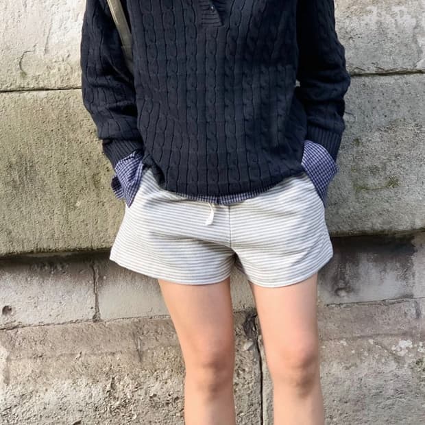 헤이그 haag 케이블니트 