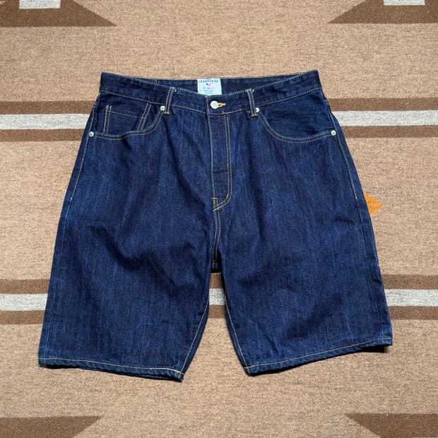 샌드파이퍼 셀비지 데님 쇼츠 34 헤비온스 버뮤다 반바지