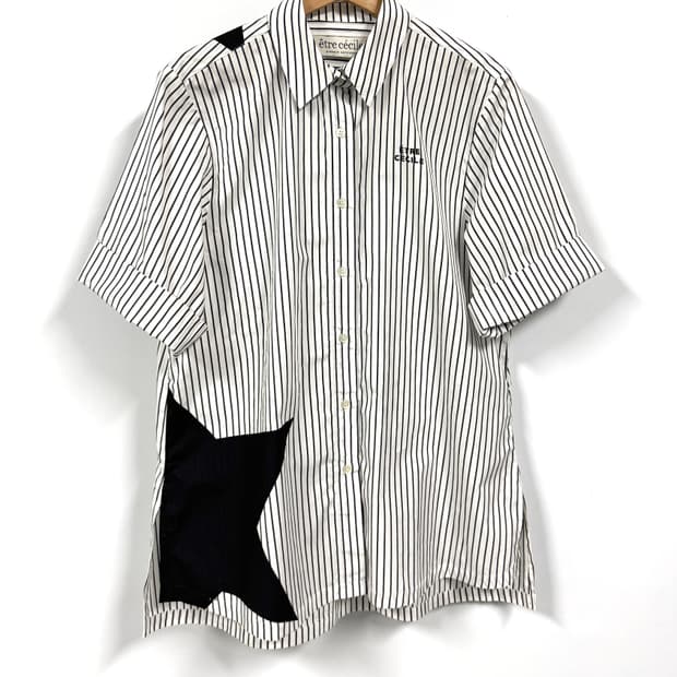  ETRE CECIL 에트르 세실 스트라이브 롤업소매 반팔티셔츠 M