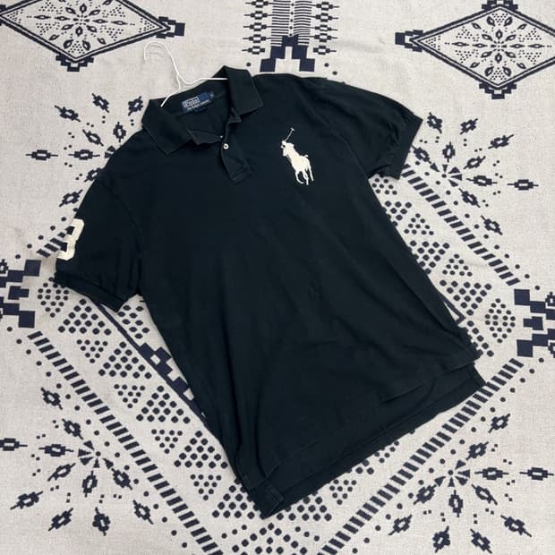 폴로 랄프로렌 블랙 반팔카라티 M P00043