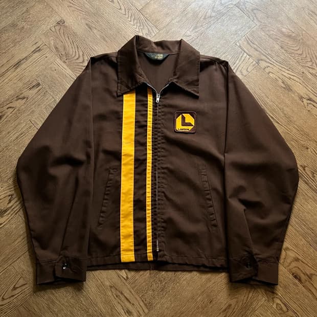 [XL]90's USA 빈티지 LAWSON 다크브라운 워크 자켓